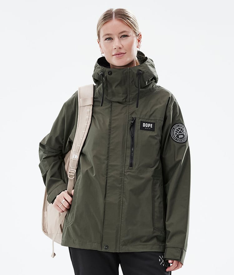 Dope Blizzard Light W Full Zip Outdoorjacke Damen Olive Green, Bild 1 von 10