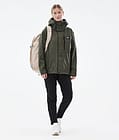 Dope Blizzard Light W Full Zip Outdoorjacke Damen Olive Green, Bild 3 von 10