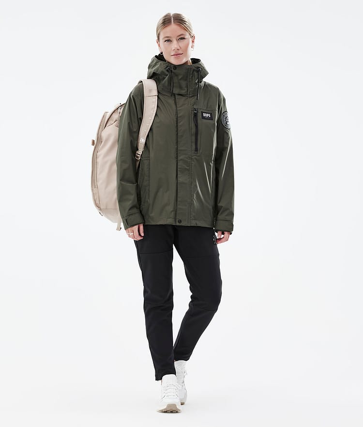 Dope Blizzard Light W Full Zip Outdoorjacke Damen Olive Green, Bild 3 von 10