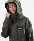 Dope Blizzard Light W Full Zip Outdoorjacke Damen Olive Green, Bild 5 von 10