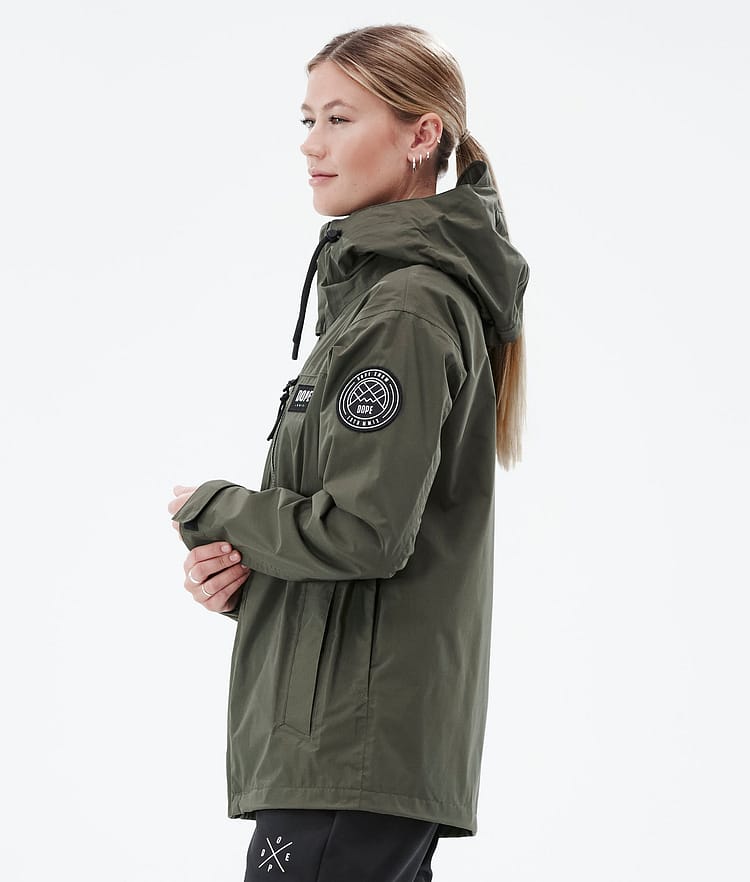 Dope Blizzard Light W Full Zip Outdoorjacke Damen Olive Green, Bild 6 von 10