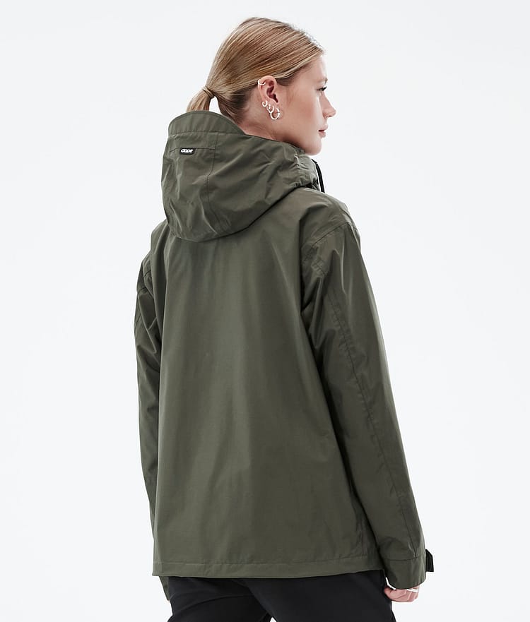 Dope Blizzard Light W Full Zip Outdoorjacke Damen Olive Green, Bild 7 von 10