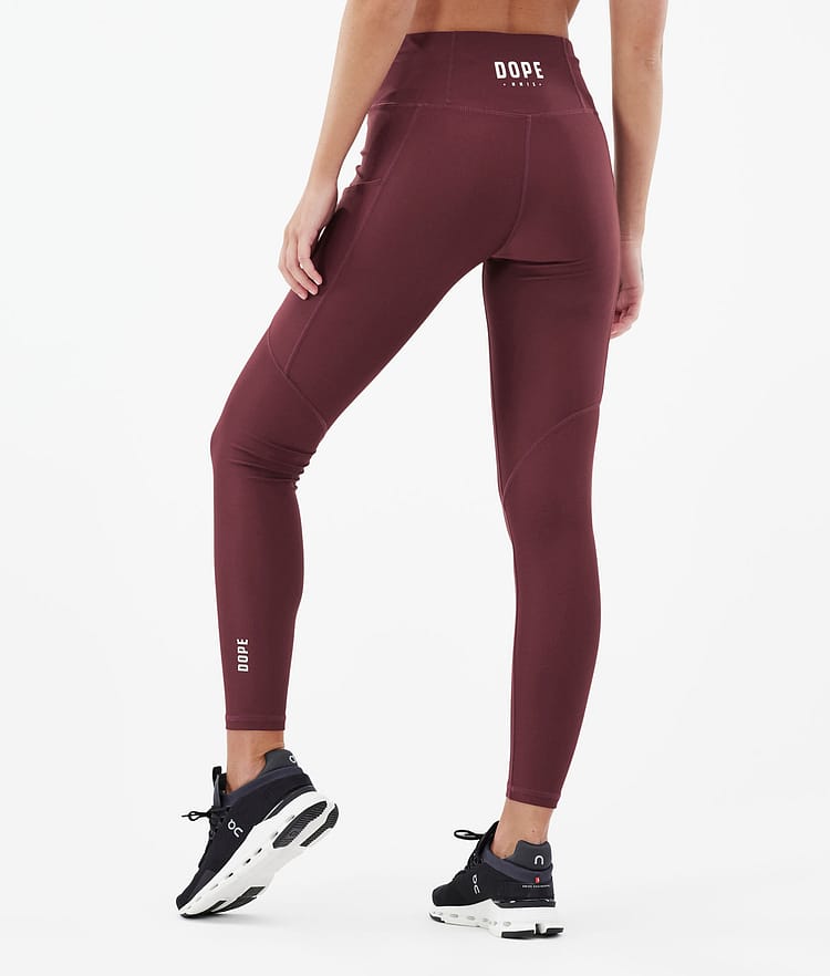 Dope Lofty Tech Leggings Damen Burgundy, Bild 2 von 8