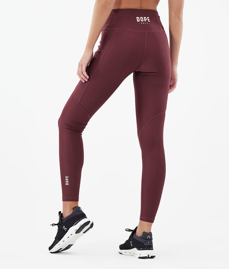 Dope Lofty Tech Leggings Damen Burgundy