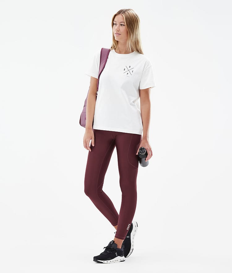 Dope Lofty Tech Leggings Damen Burgundy