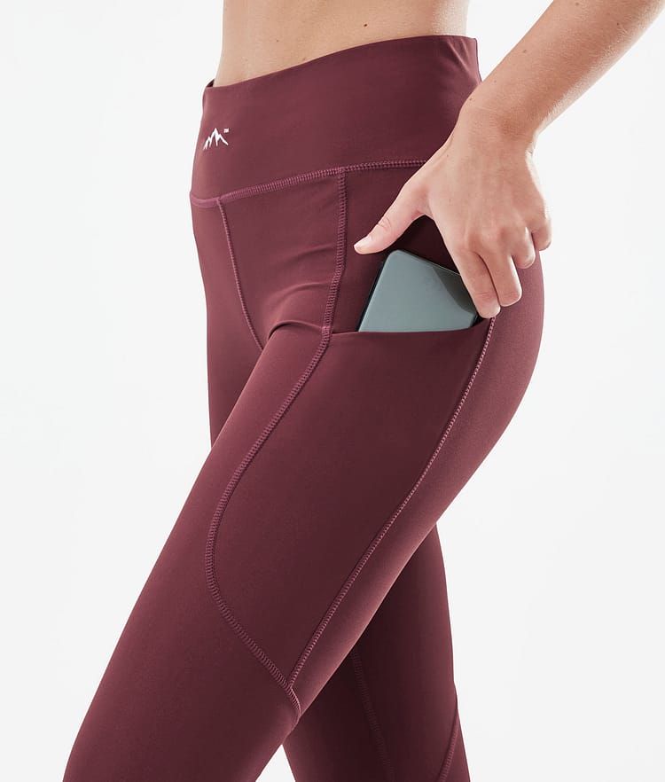 Dope Lofty Tech Leggings Damen Burgundy