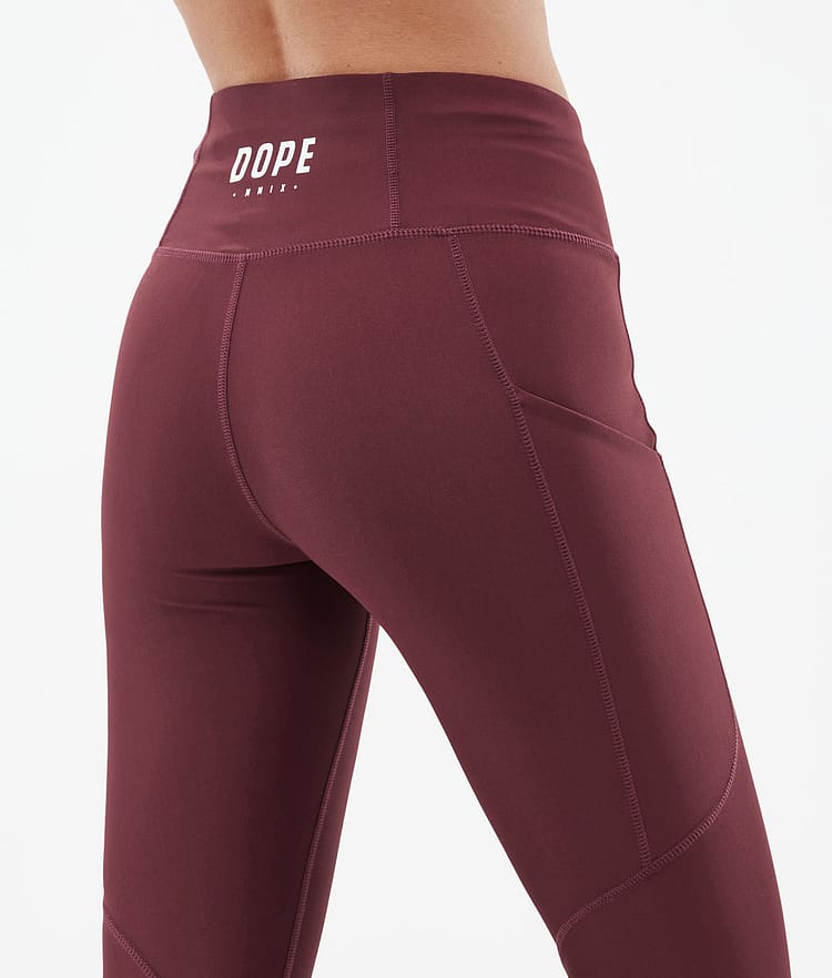 Dope Lofty Tech Leggings Damen Burgundy