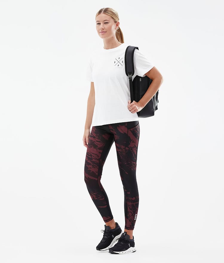 Dope Lofty Tech Leggings Damen Paint Burgundy, Bild 3 von 8