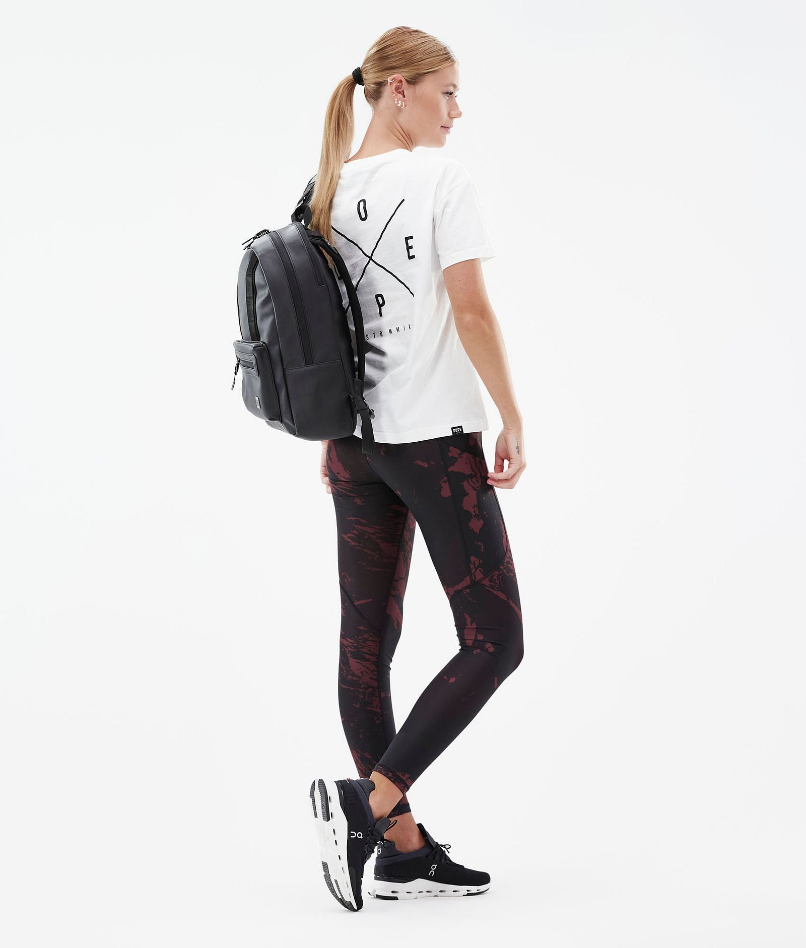 Dope Lofty Tech Leggings Damen Paint Burgundy, Bild 4 von 8