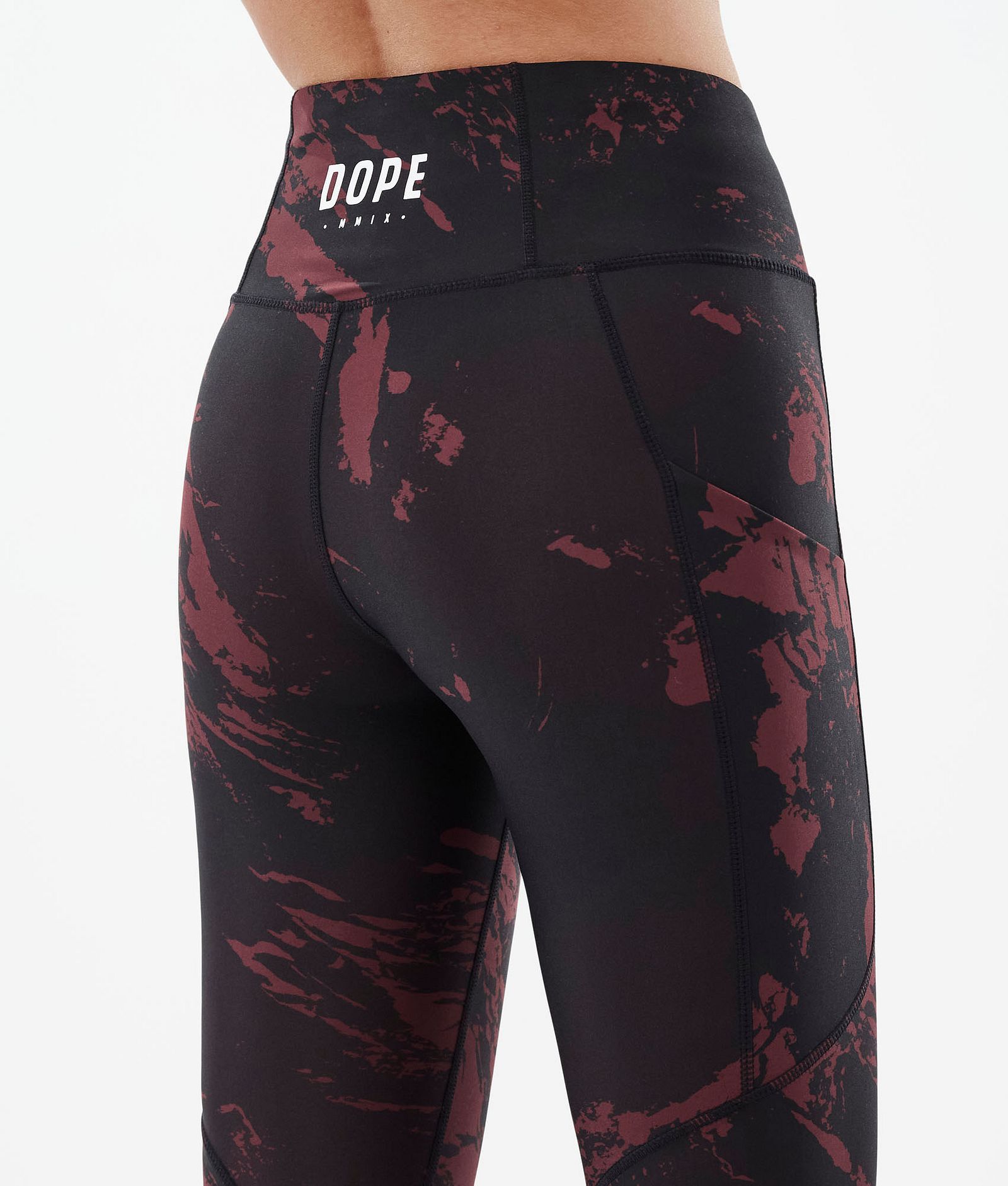 Dope Lofty Tech Leggings Damen Paint Burgundy, Bild 7 von 8