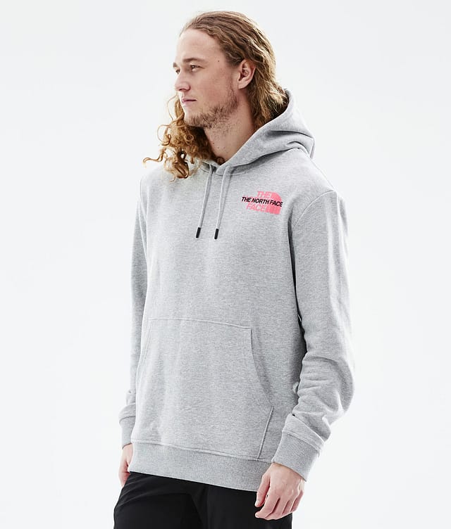 The North Face Graphic Light Hoodie Herren Tnf Light Grey Heather Ridestore De