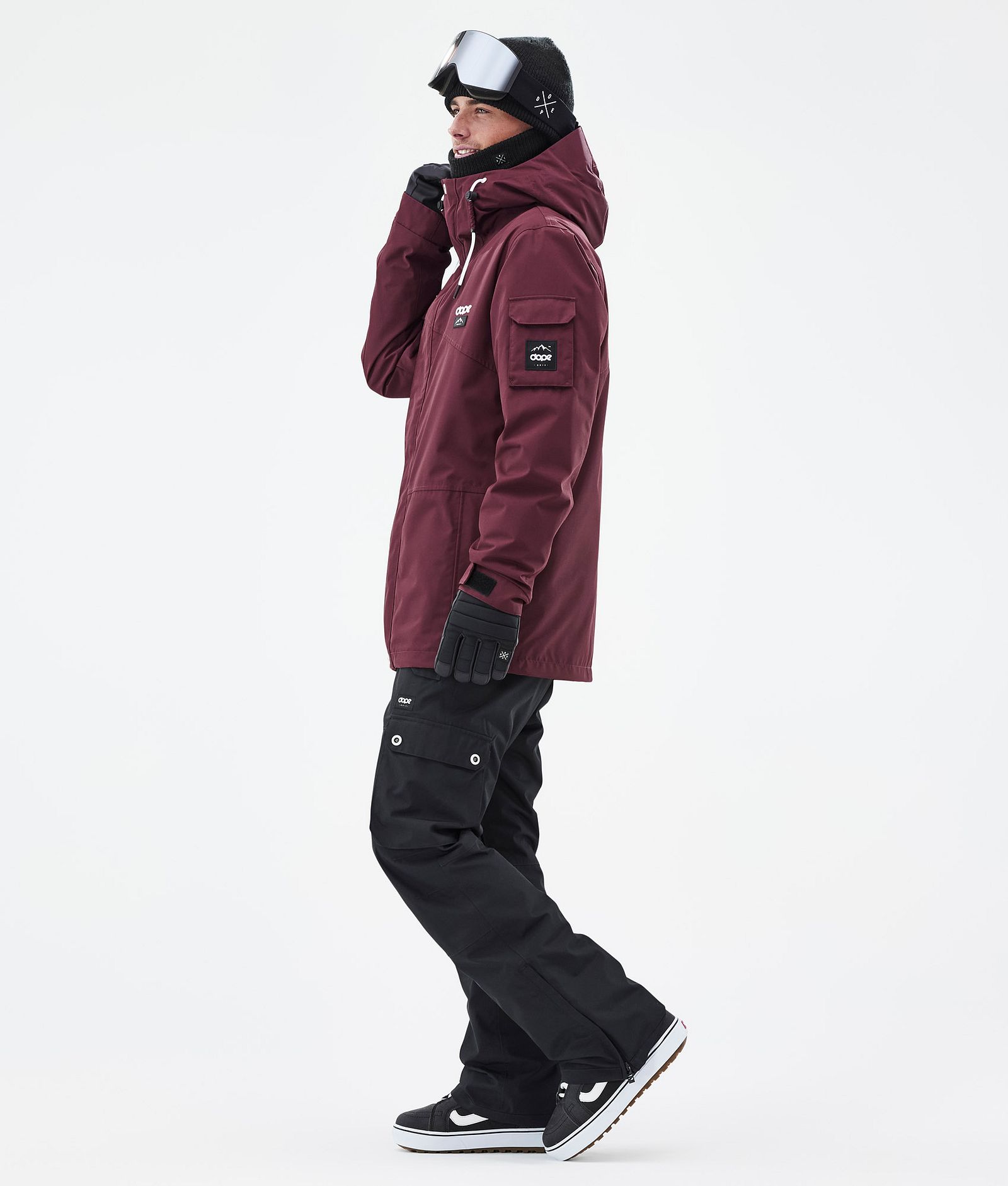 Dope Adept Snowboardjacke Herren Burgundy Renewed, Bild 4 von 10