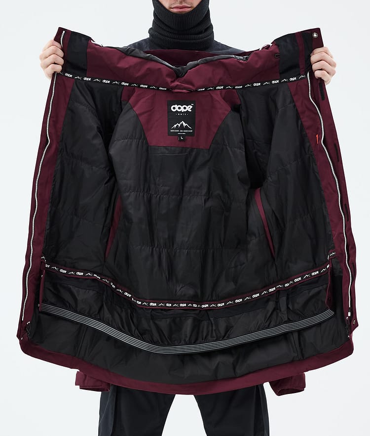 Dope Adept Snowboardjacke Herren Burgundy Renewed, Bild 10 von 10
