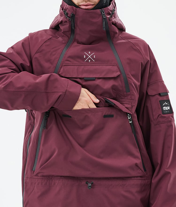 Dope Akin Snowboardjacke Herren Burgundy