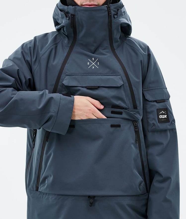 Dope Akin Snowboardjacke Herren Metal Blue, Bild 9 von 10