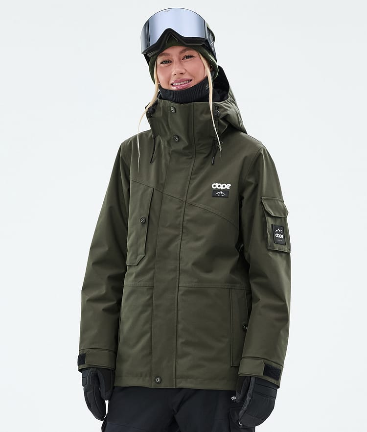 Dope Adept W Skijacke Damen Olive Green, Bild 1 von 9