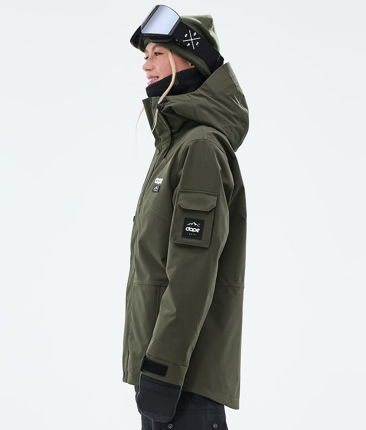 Dope Adept W Snowboardjacke Damen Olive Green Renewed, Bild 6 von 10