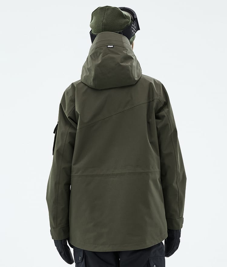 Dope Adept W Snowboardjacke Damen Olive Green Renewed, Bild 7 von 10