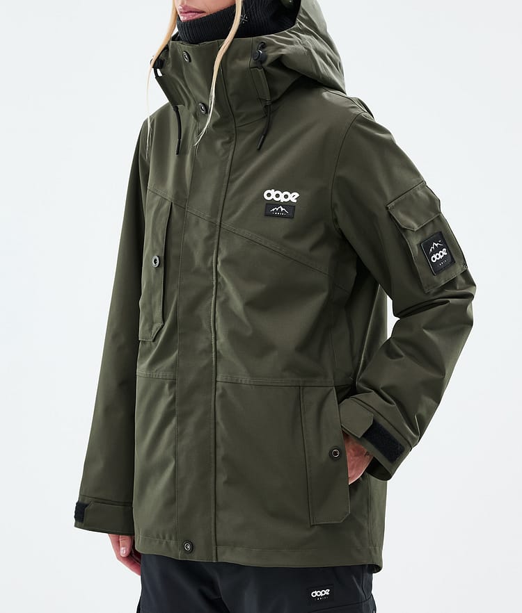 Dope Adept W Snowboardjacke Damen Olive Green Renewed, Bild 8 von 10