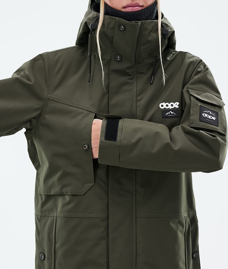 Dope Adept W Skijacke Damen Olive Green, Bild 8 von 9