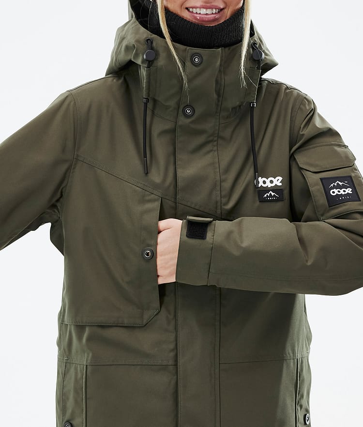 Dope Adept W Snowboardjacke Damen Olive Green