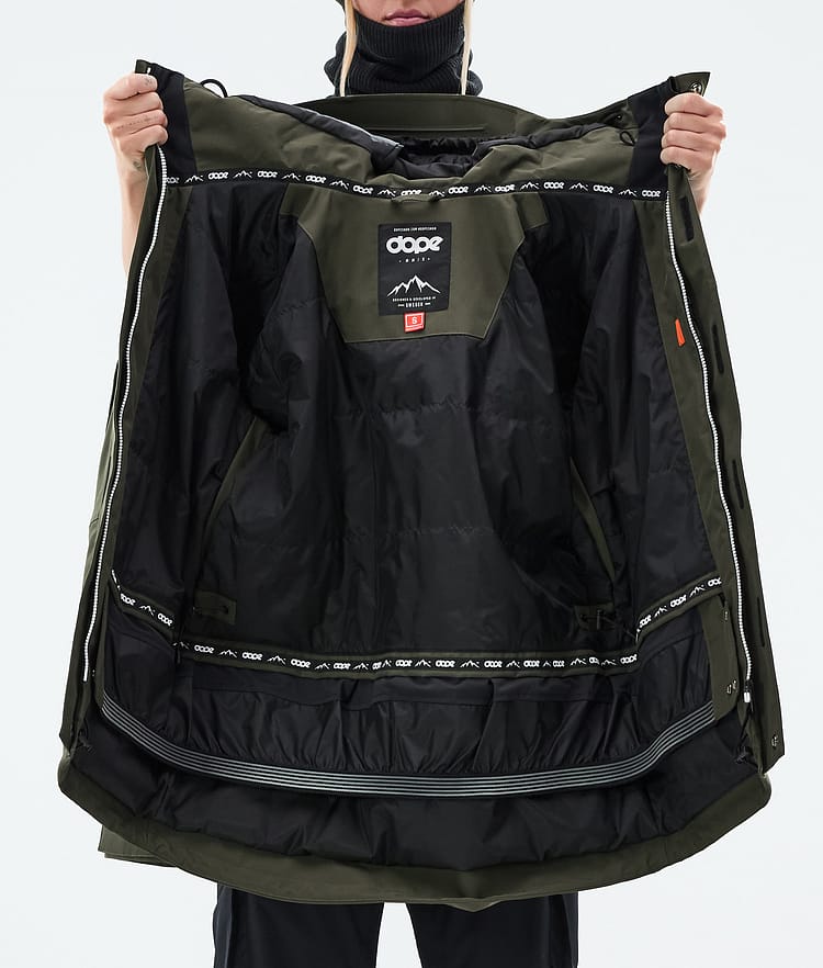Dope Adept W Skijacke Damen Olive Green, Bild 9 von 9