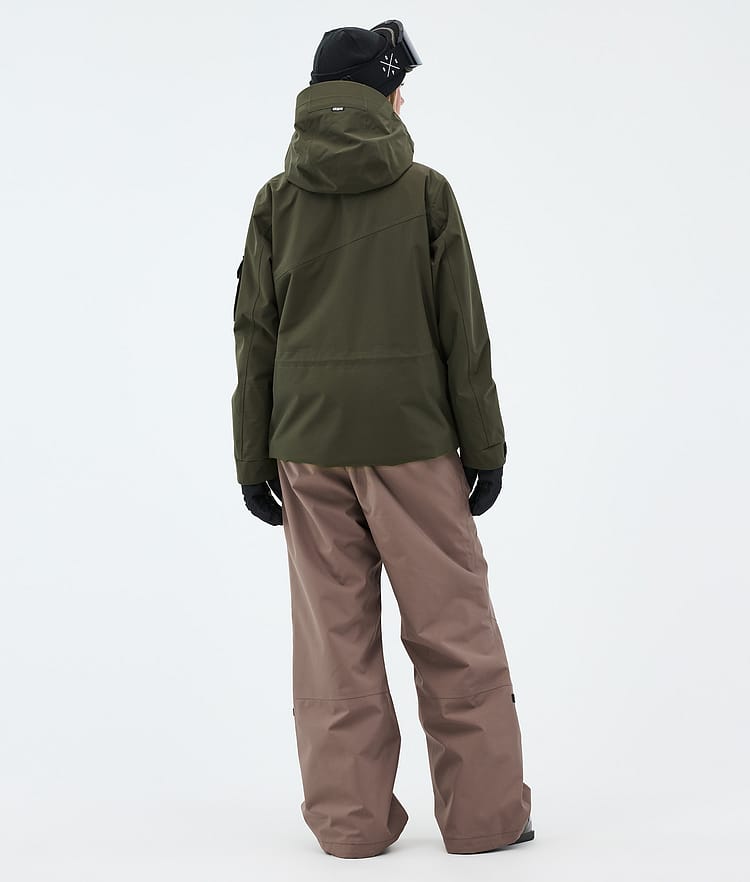 Dope Adept W Ski Outfit Damen Olive Green/Walnut, Image 2 of 2
