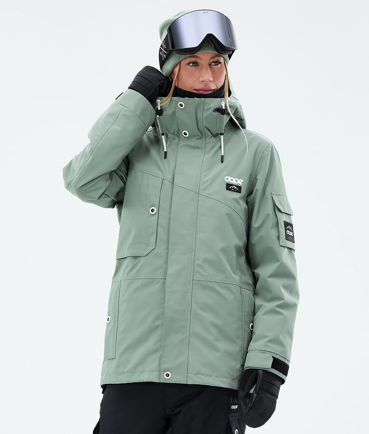 Dope Adept W Skijacke Damen Faded Green, Bild 1 von 9