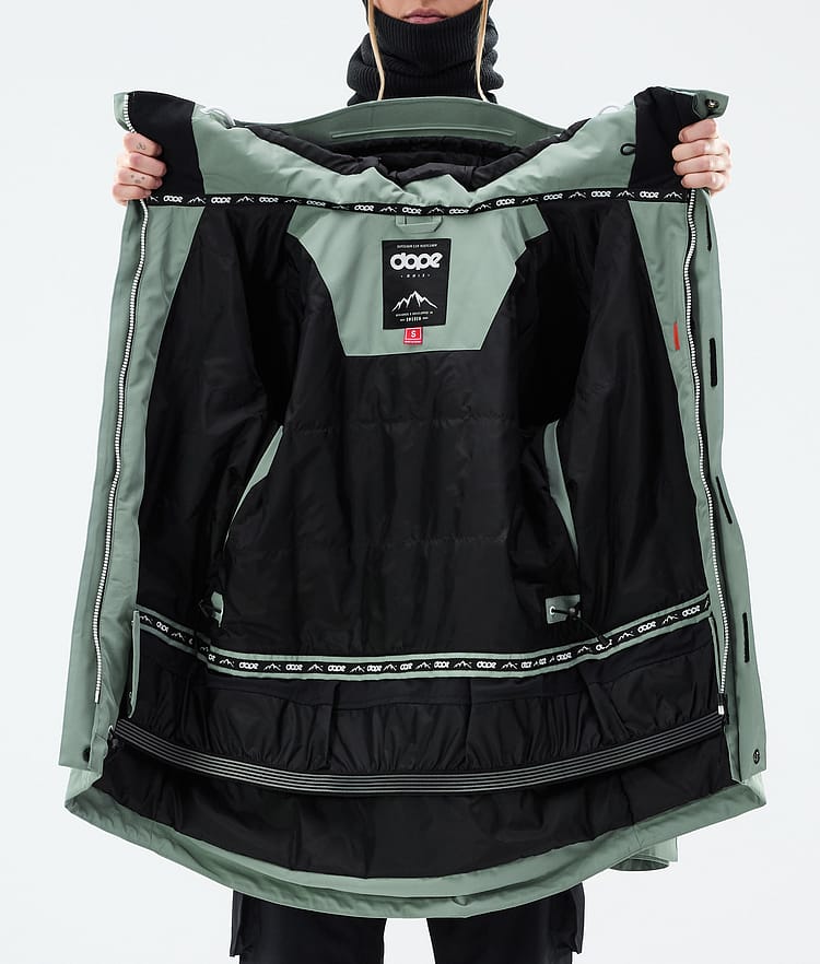 Dope Adept W Skijacke Damen Faded Green, Bild 9 von 9
