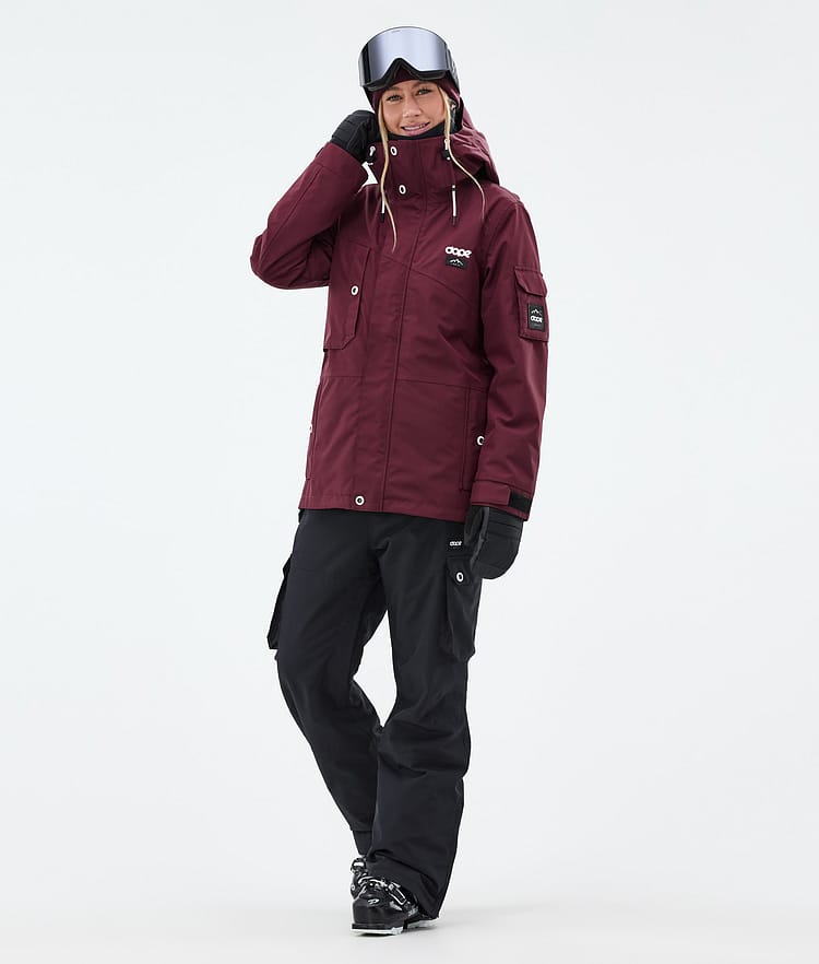 Dope Adept W Skijacke Damen Burgundy, Bild 2 von 9