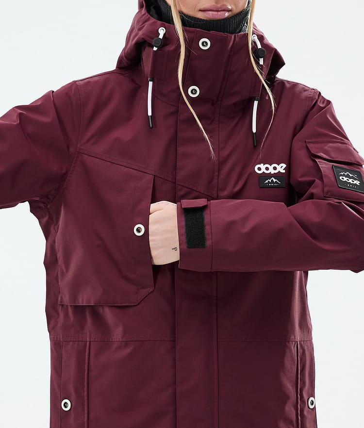 Dope Adept W Snowboardjacke Damen Burgundy, Bild 8 von 9