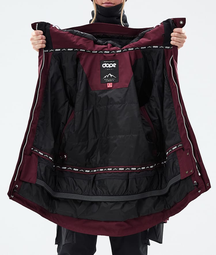 Dope Adept W Skijacke Damen Burgundy, Bild 9 von 9