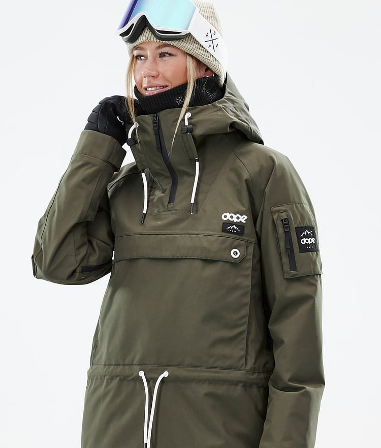 Dope Annok W Skijacke Damen Olive Green, Bild 2 von 9