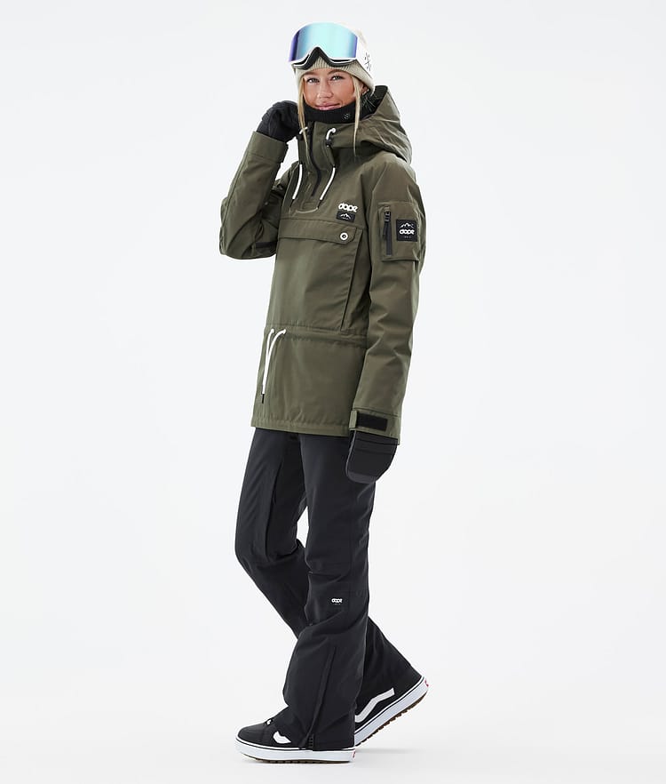 Dope Annok W Snowboardjacke Damen Olive Green Renewed, Bild 4 von 9