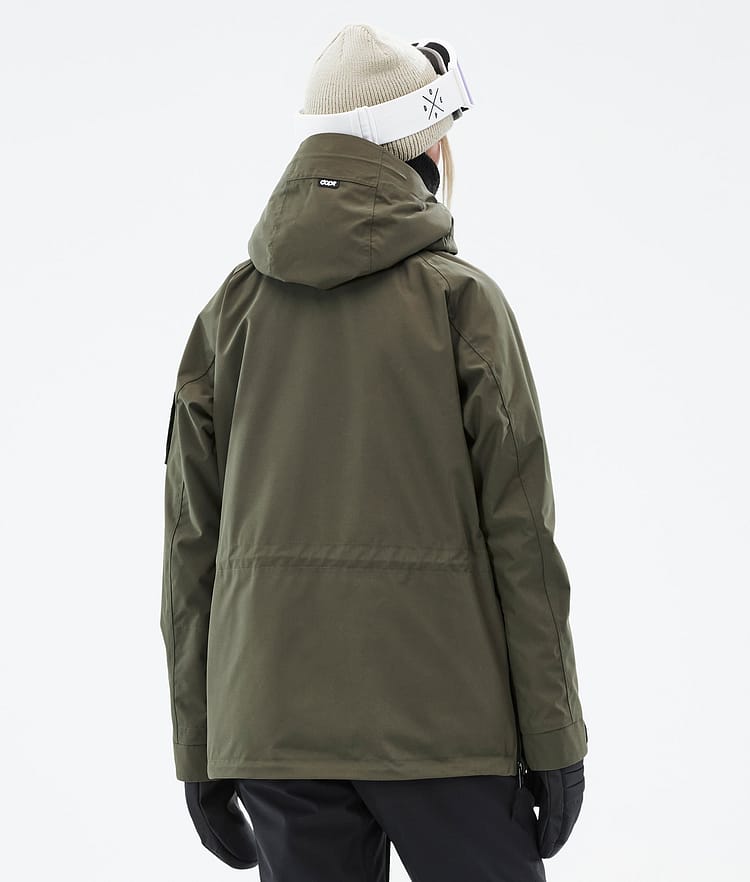 Dope Annok W Skijacke Damen Olive Green, Bild 7 von 9