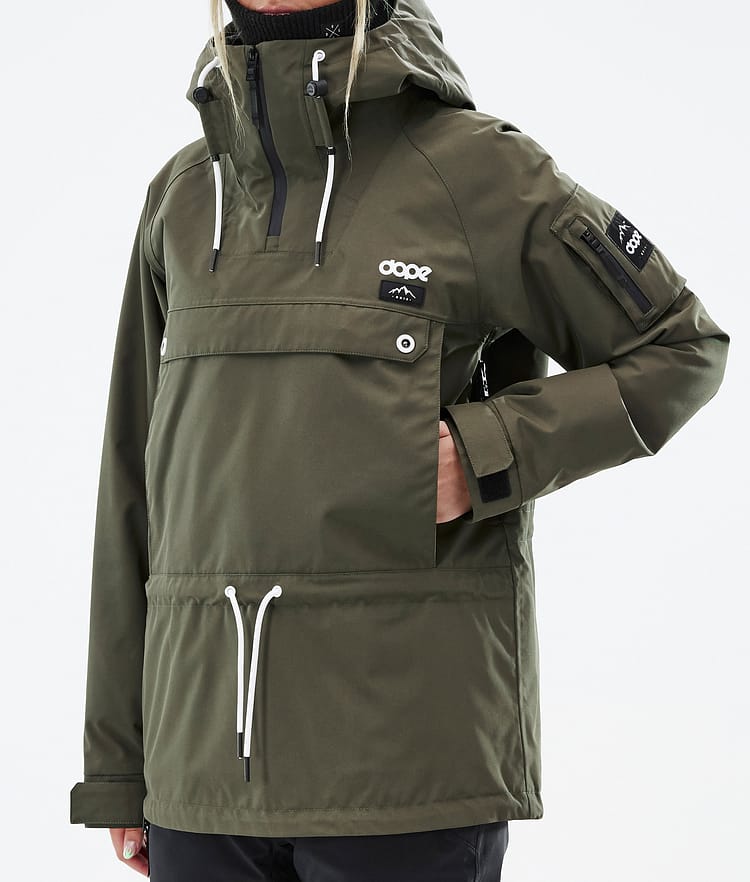 Dope Annok W Skijacke Damen Olive Green, Bild 8 von 9