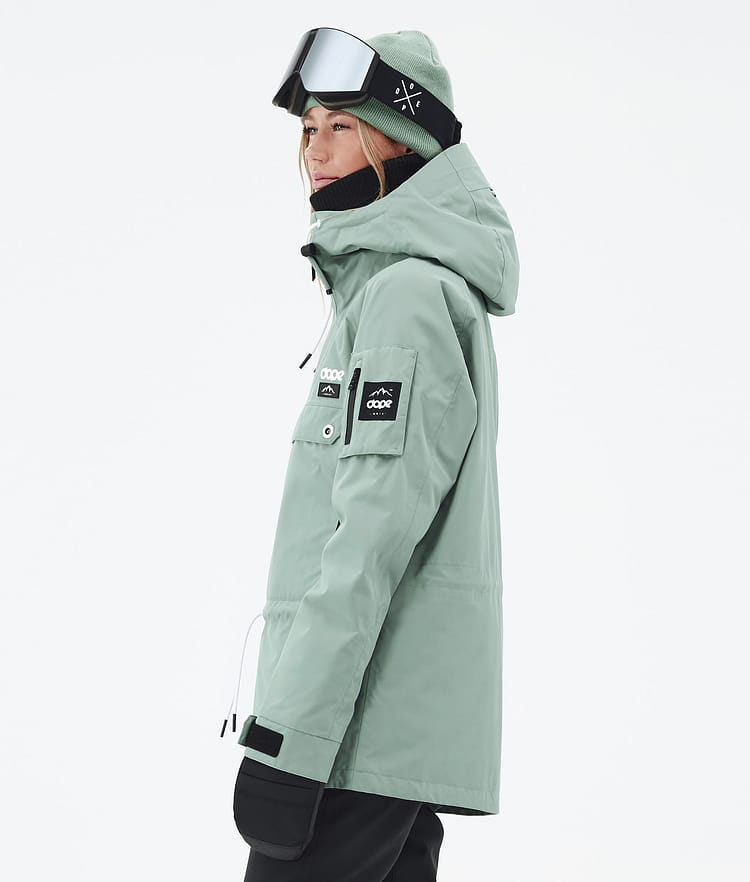 Dope Annok W Skijacke Damen Faded Green