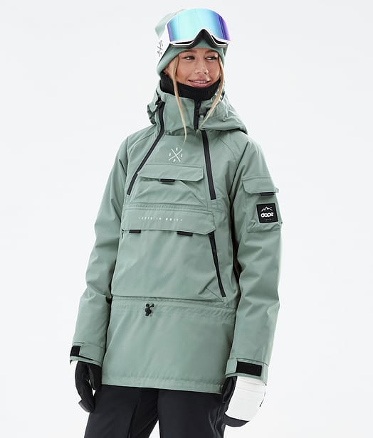 Dope Akin W Snowboardjacke Damen Faded Green