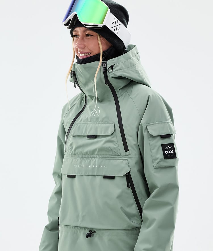 Dope Akin W Snowboardjacke Damen Faded Green Renewed, Bild 2 von 10