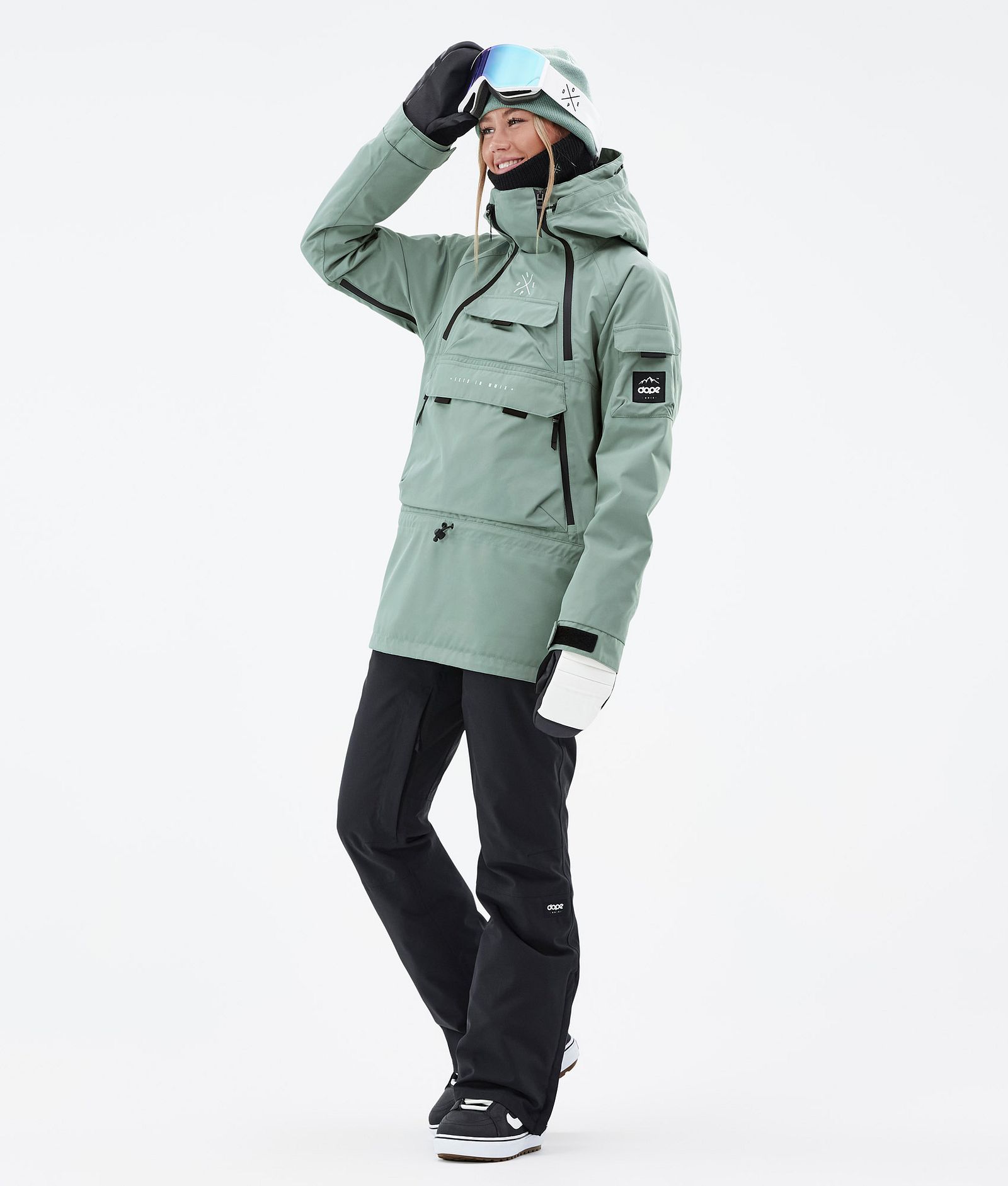 Dope Akin W Snowboardjacke Damen Faded Green Renewed, Bild 2 von 8