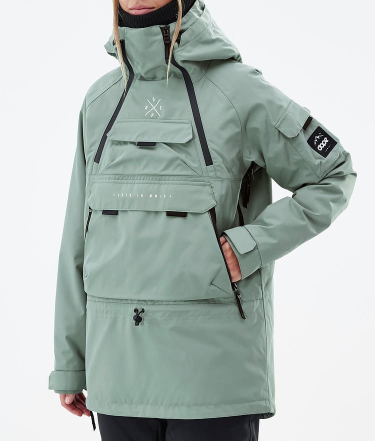 Dope Akin W Skijacke Damen Faded Green