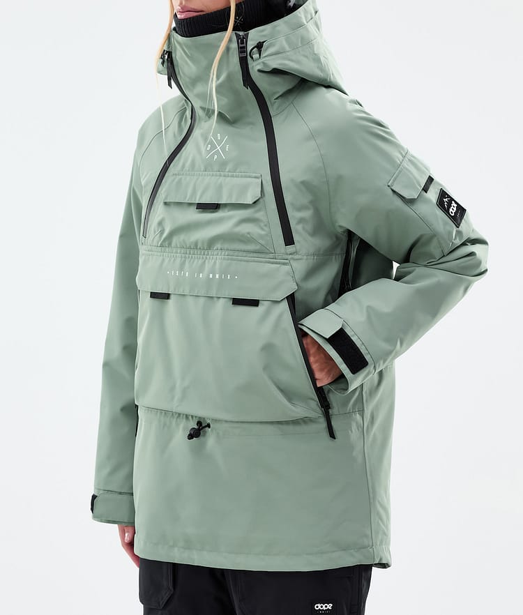 Dope Akin W Snowboardjacke Damen Faded Green Renewed, Bild 8 von 10