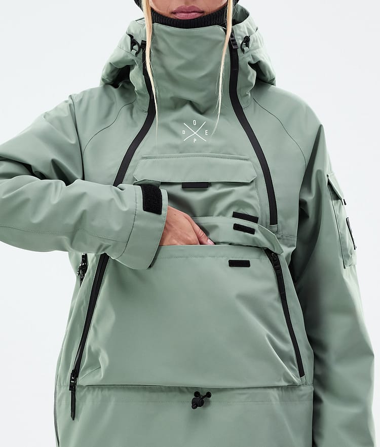 Dope Akin W Snowboardjacke Damen Faded Green Renewed, Bild 9 von 10