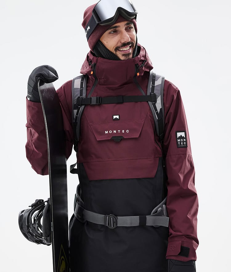 Montec Doom Snowboardjacke Herren Burgundy/Black