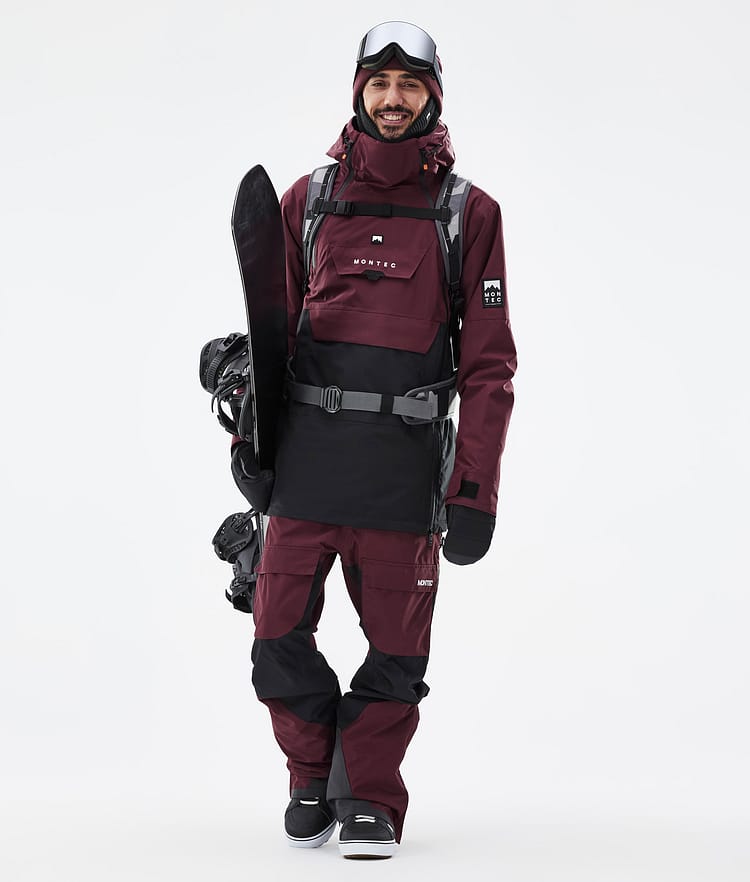 Montec Doom Snowboardjacke Herren Burgundy/Black