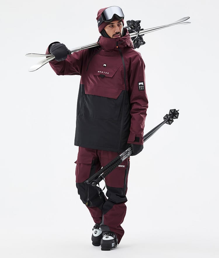 Montec Doom Skijacke Herren Burgundy/Black