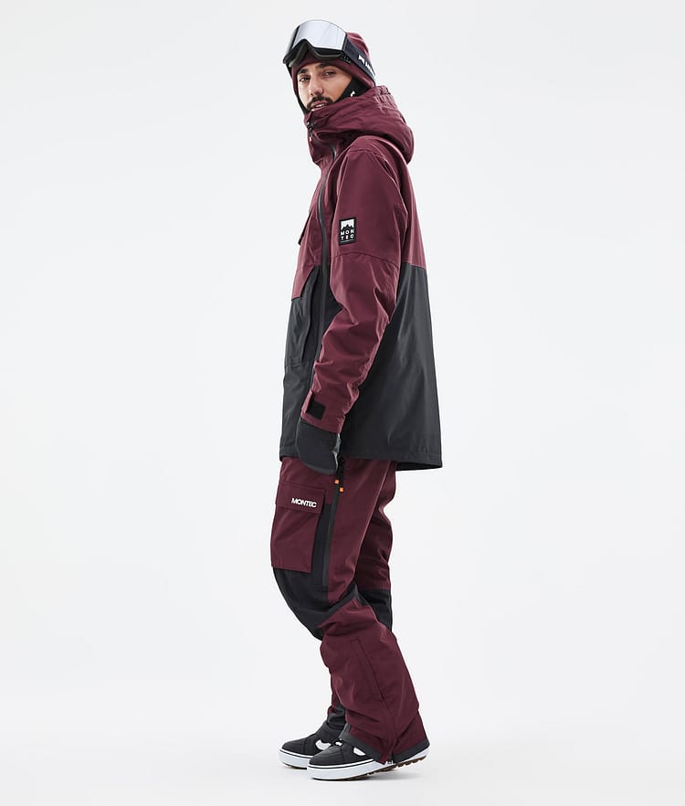 Montec Doom Snowboardjacke Herren Burgundy/Black