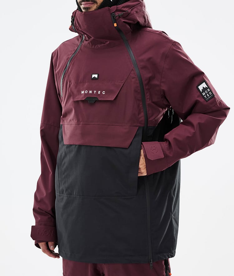 Montec Doom Snowboardjacke Herren Burgundy/Black