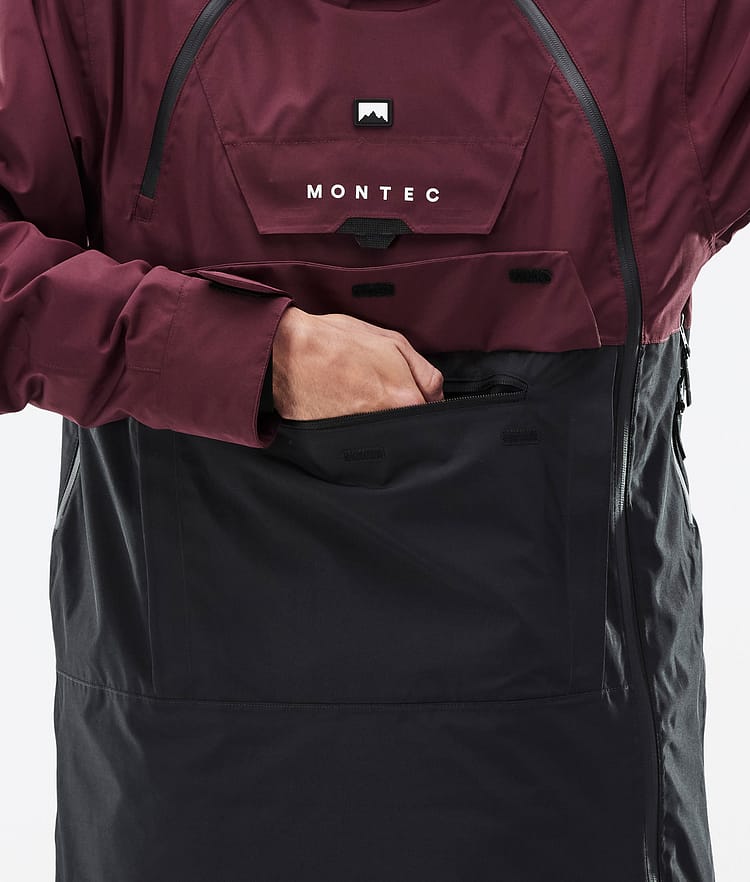 Montec Doom Snowboardjacke Herren Burgundy/Black