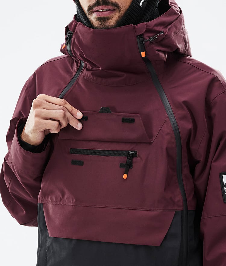 Montec Doom Snowboardjacke Herren Burgundy/Black